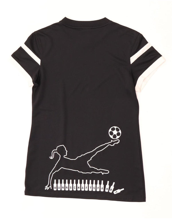 Γυναικείο γραφικό T-shirt Nike Dri Fit Top 10 Small Black Colourblock