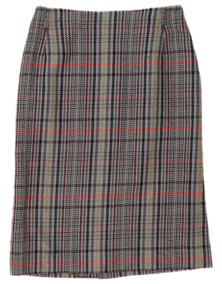 VINTAGE Γυναικείο Σετ Φούστας 2 τεμαχίων IT 42 Medium W30 Grey Check