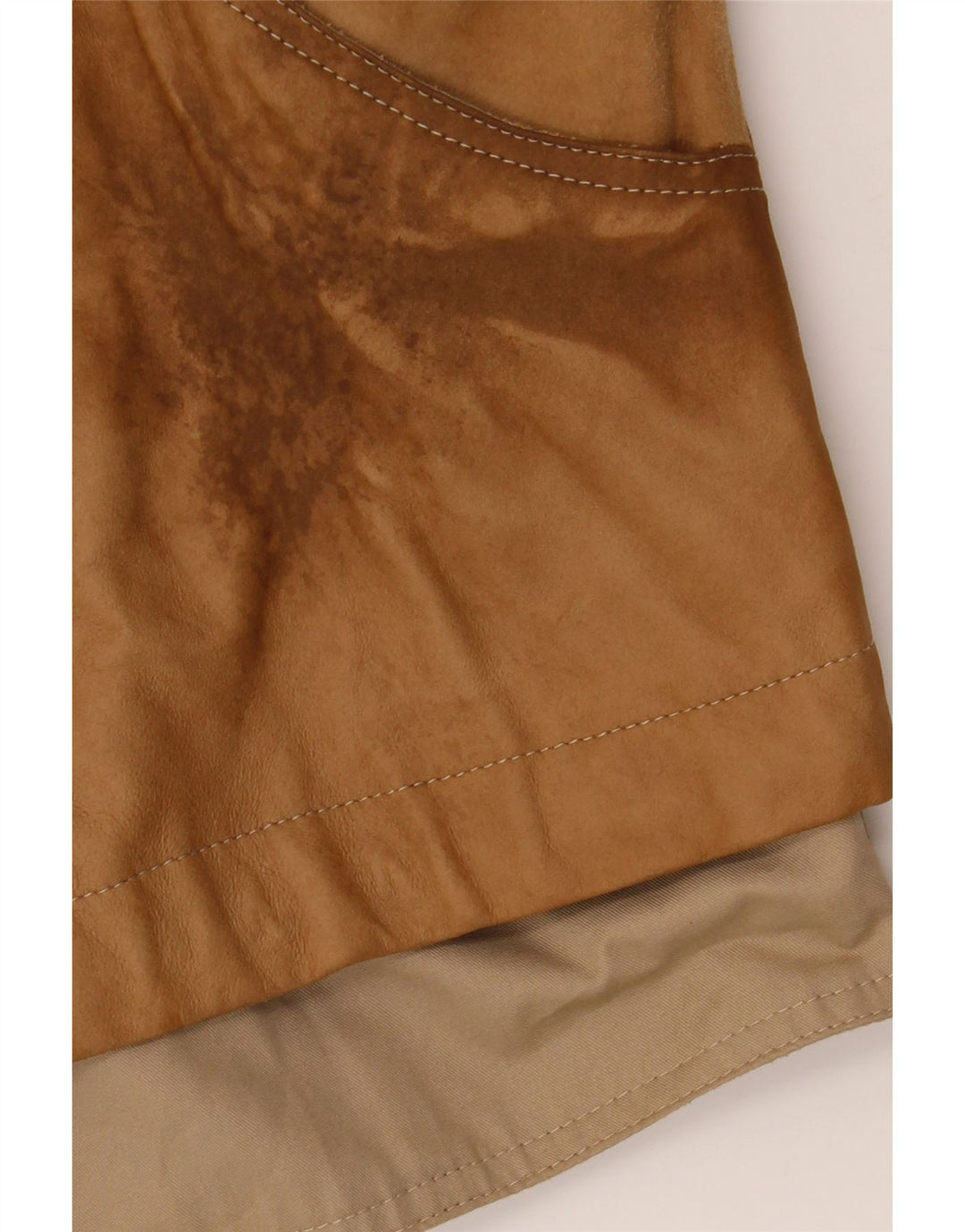 Γυναικείο μπουφάν BELFE Loose Fit IT 44 Medium Beige Colourblock Leather