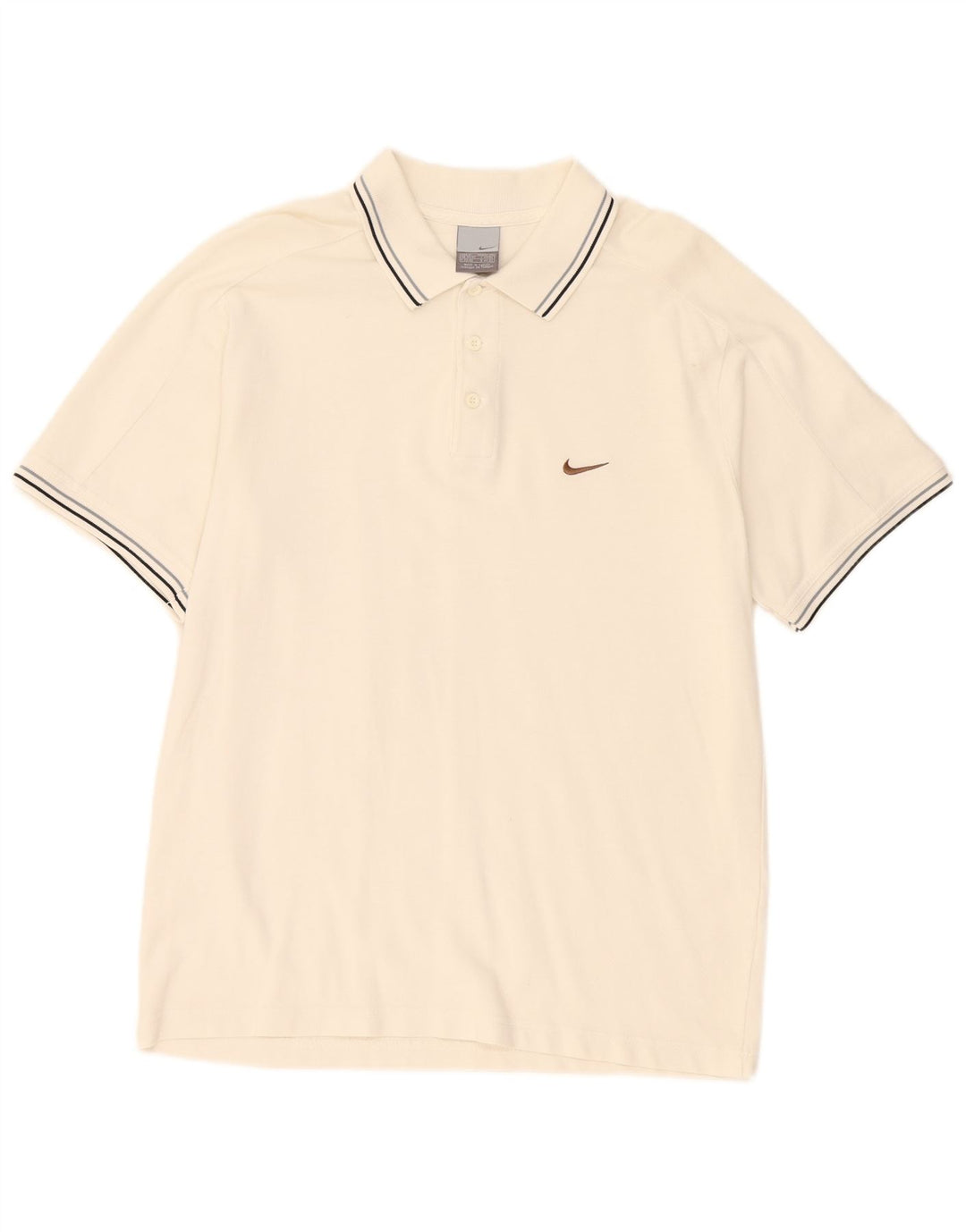 Ανδρικό μπλουζάκι πόλο Nike UK 39/41, μεσαίο λευκό