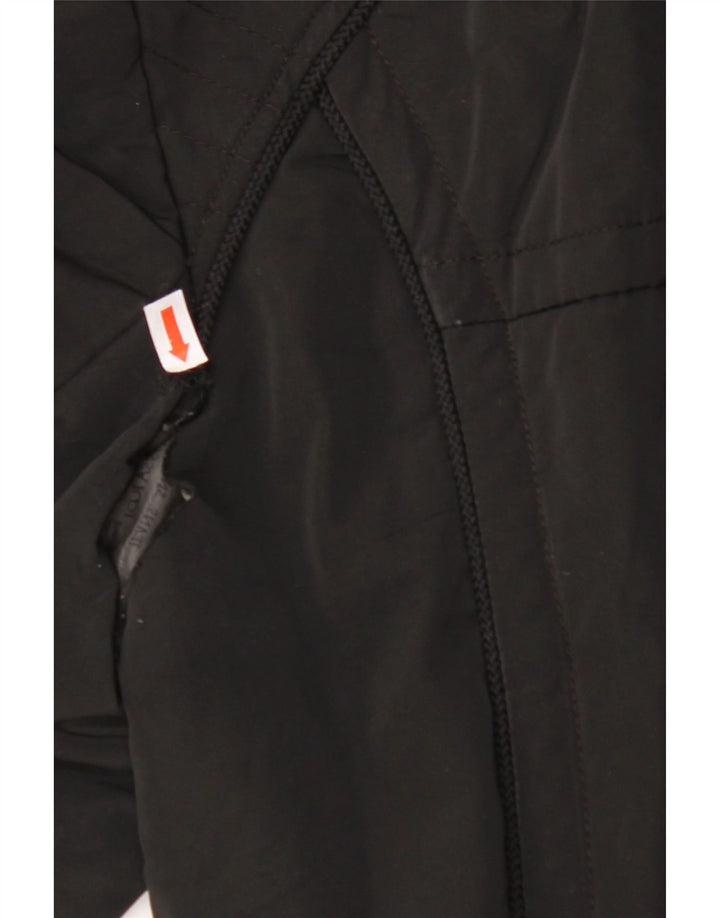 TRUSSARDI JEANS Γυναικείο παλτό αντιανεμικό IT 44 Μεσαίο μαύρο πολυεστέρα