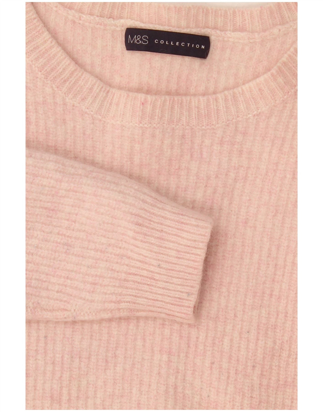 Marks & Spencer Γυναικείο πουλόβερ με λαιμόκαυστο UK 14 Medium Pink