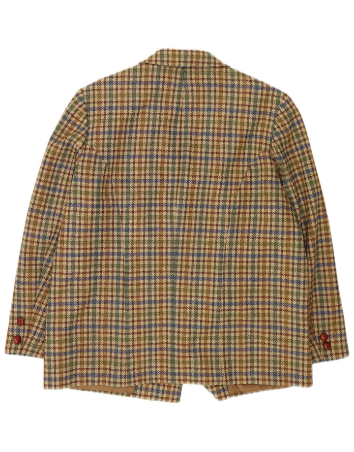 Vintage γυναικείο μπουφάν blazer UK 20 2XL Beige Houndstooth