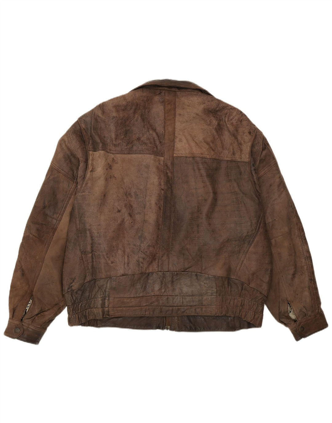 Pierce Arrow Ανδρικό Δερμάτινο Μπουφάν IT 56 3XL Καφέ Δερμάτινο