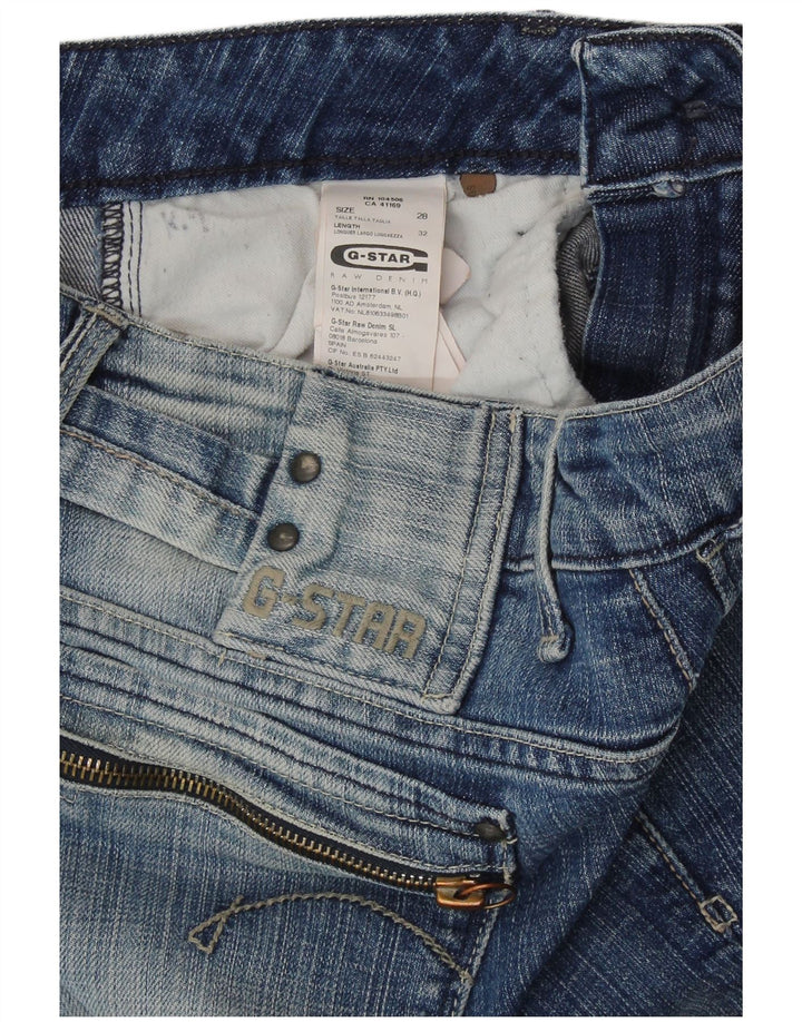 G-STAR Γυναικείο Acid Wash Slim Jeans W28 L26 Μπλε βαμβακερό