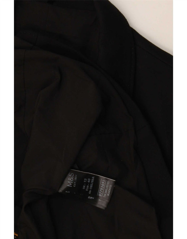 Marks & Spencer Γυναικείο σακάκι blazer UK 12 μεσαία μαύρη βισκόζη