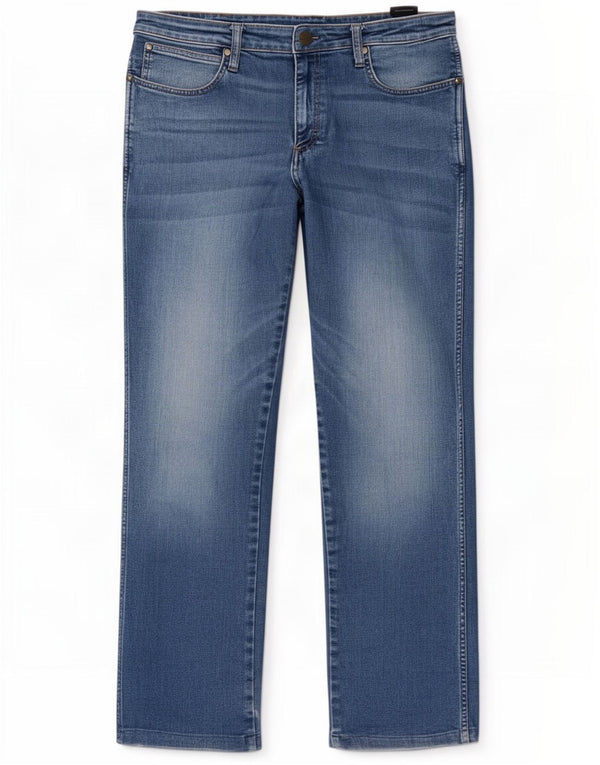 Ανδρικό τζιν Wrangler ψηλόμεσο, κανονικό, ίσιο W36 L32, μπλε βαμβακερό