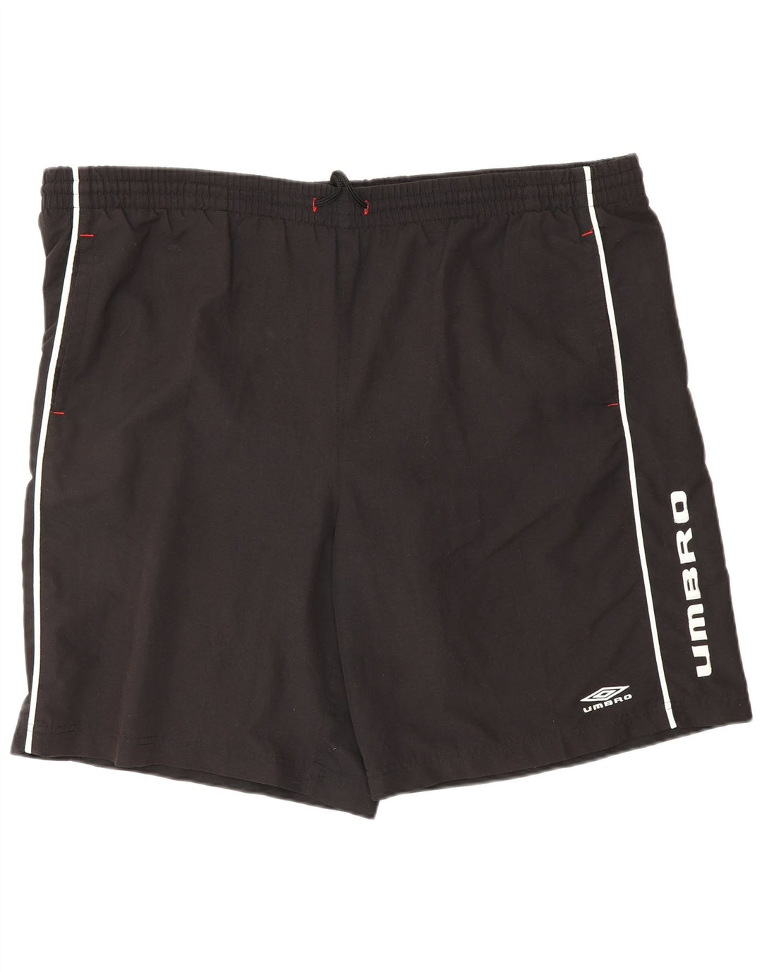 Ανδρικό γραφικό αθλητικό σορτς UMBRO 2XL μαύρο πολυεστέρα