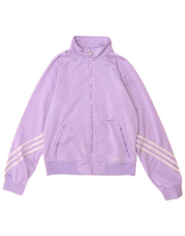 Κορίτσια αθλητική φόρμα Adidas Top Jacket 11-12 Years Purple Polyester