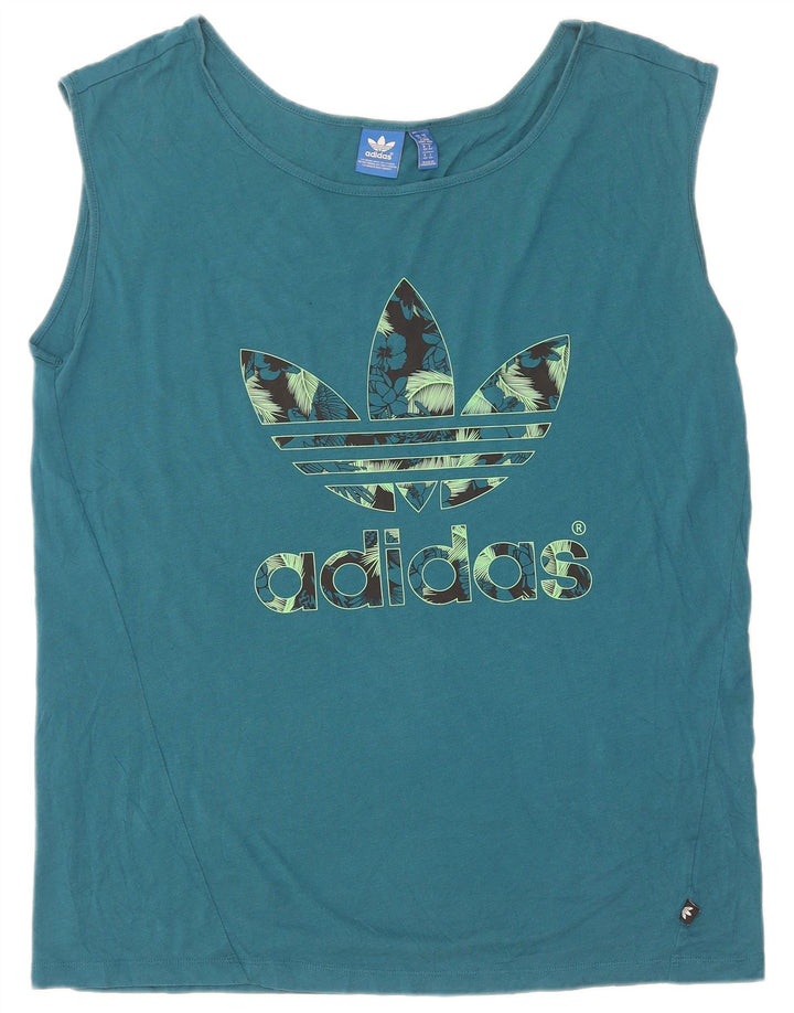 Γυναικείο γραφικό γιλέκο Adidas Top UK 14 Medium Blue