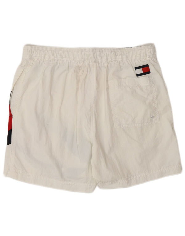 TOMMY HILFIGER Ανδρικό γραφικό σορτς κολύμβησης Medium White Beach