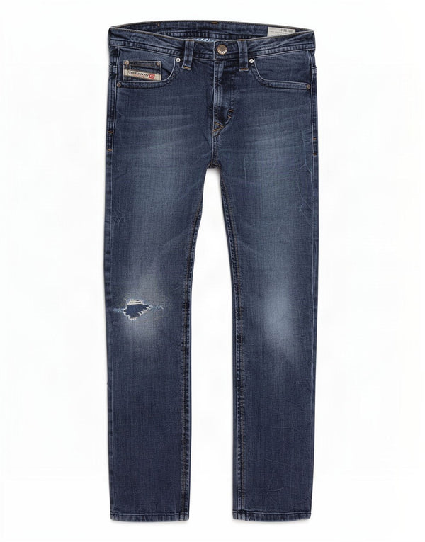 Diesel Boys Thavar Distressed Slim Skinny Jeans 9-10 ετών W26 L27 Blue