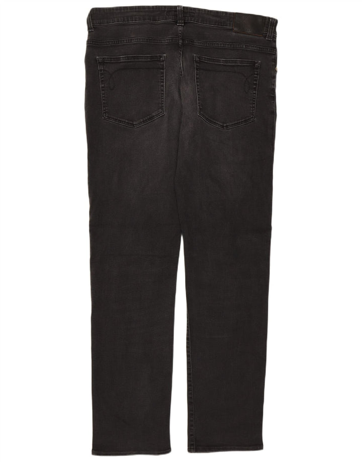 Ανδρικό τζιν ίσιο Calvin Klein W36 L32 Γκρι βαμβακερό
