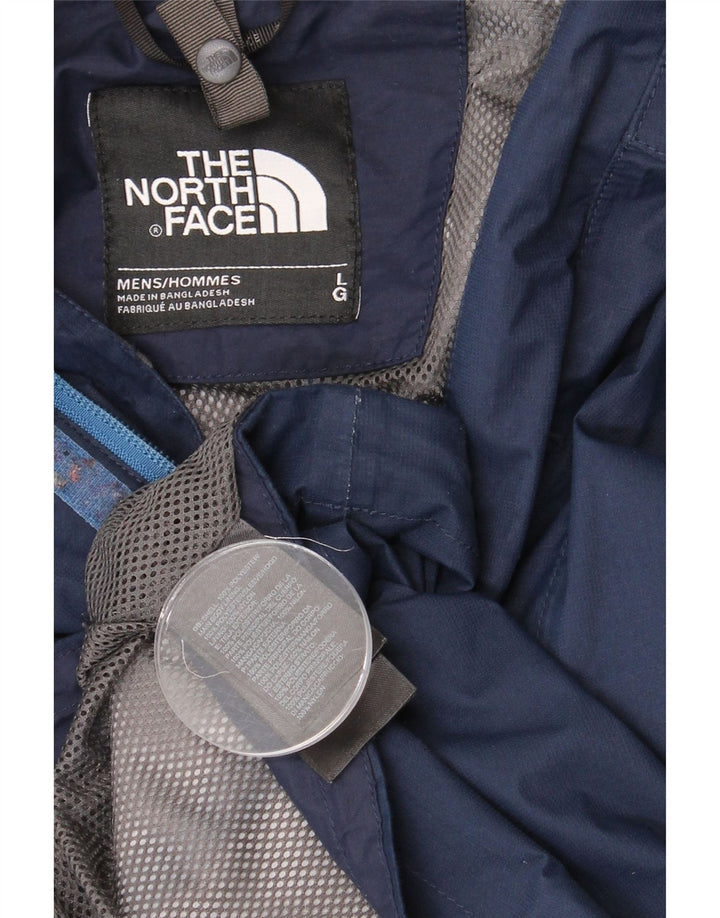 THE NORTH FACE Ανδρικό μπουφάν βροχής με κουκούλα UK 40 Large Navy Blue Polyester