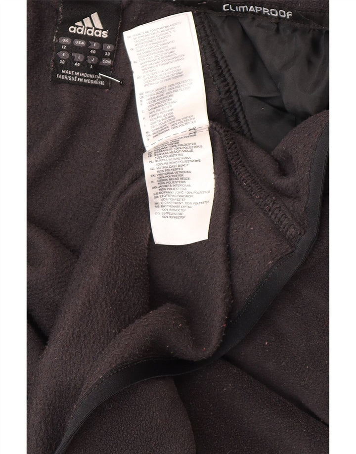 Adidas Γυναικείο Clima Proof Fleece Jacket UK 12 Medium Black Polyester