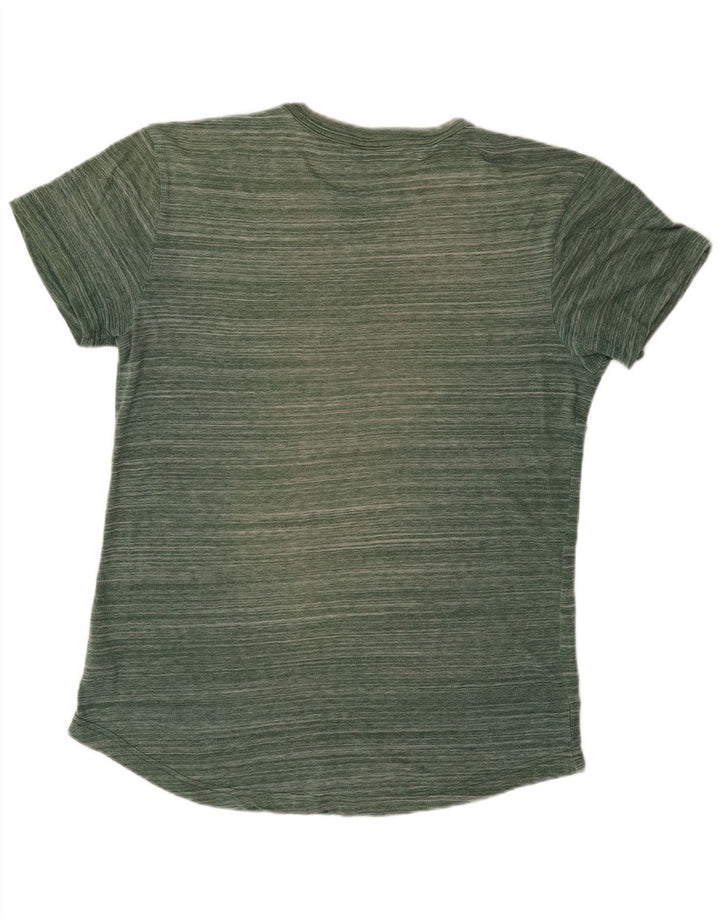 G-STAR Ανδρικό T-Shirt Top Μεσαίο Πράσινο Ριγέ Πολυεστέρας