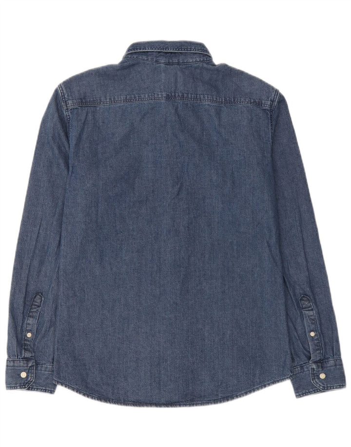 Ανδρικό τζιν πουκάμισο Levi's Slim Fit, μεσαίο μπλε βαμβακερό