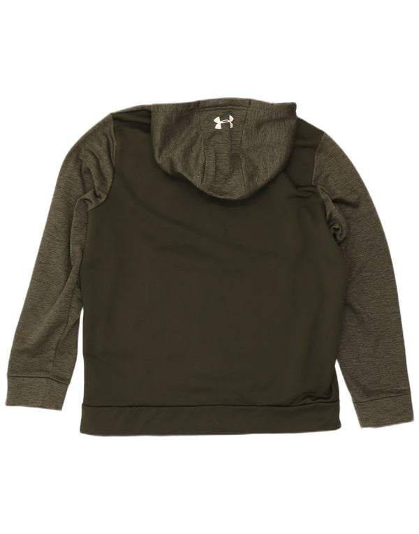 Ανδρικό πουλόβερ Under Armour Cold Gear Zip Hoodie XL Χακί από πολυεστέρα