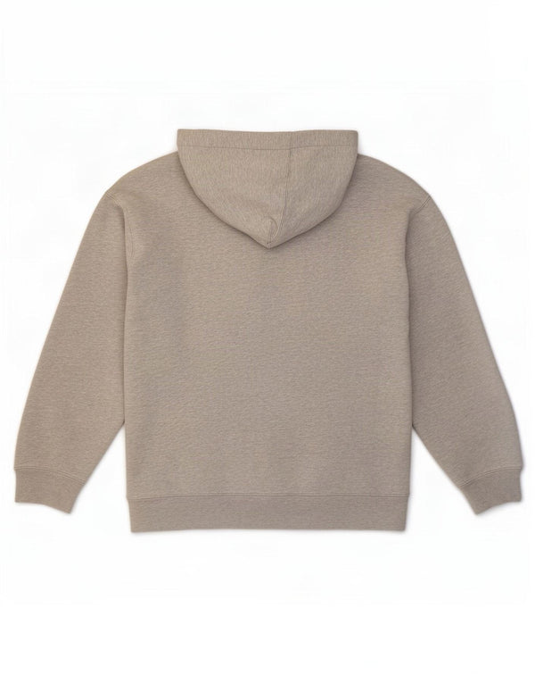 Gap Womens Graphic Hoodie Jumper UK 20 2XL Grey Flecked Cotton