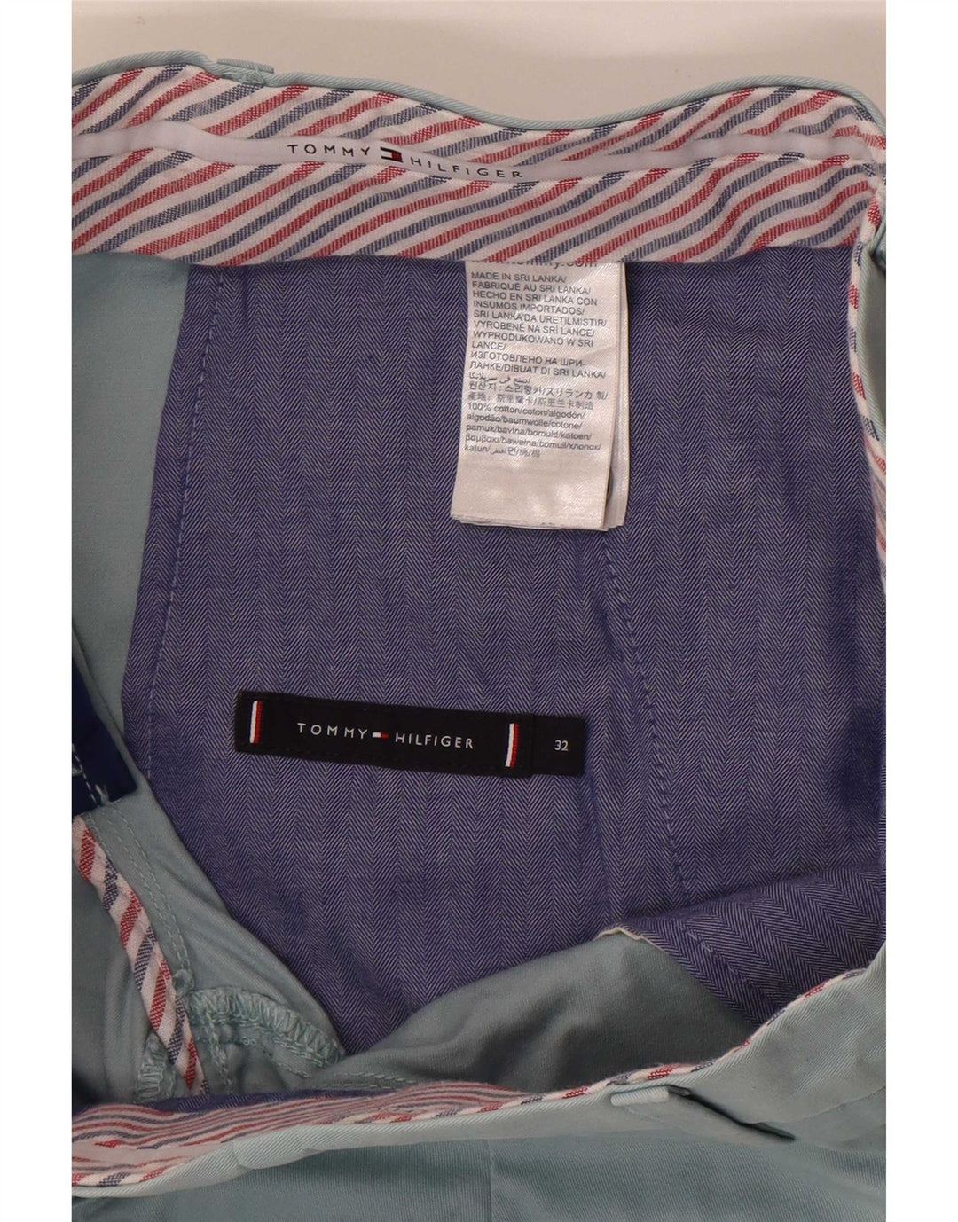 Ανδρικό σορτς Chino Tommy Hilfiger W32 μεσαίο μπλε βαμβακερό