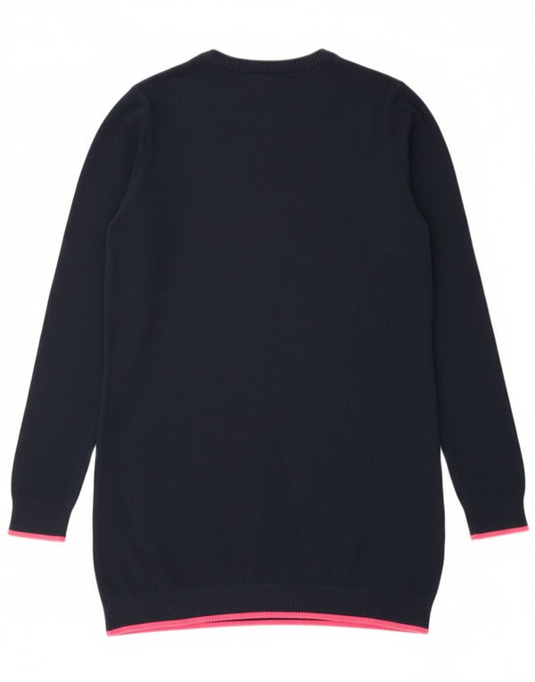 Superdry γυναικείο πουλόβερ Longline Crew Jumper UK 12 Medium Navy Blue