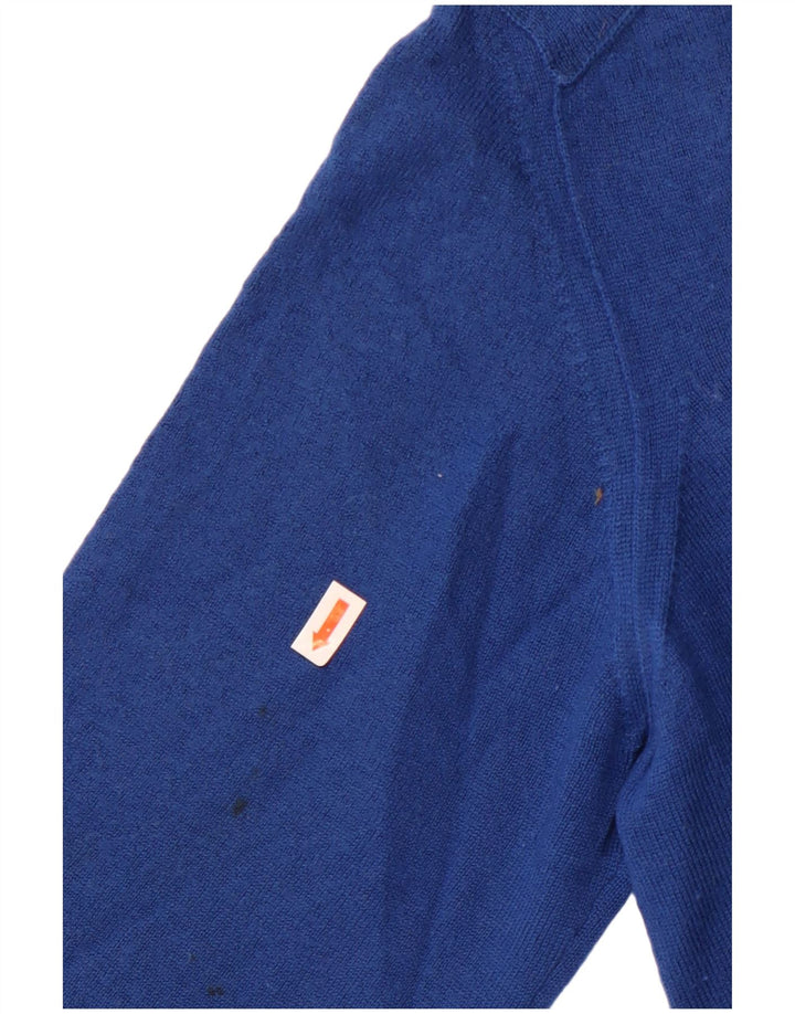 Marks & Spencer Γυναικείο αυτόγραφο πουλόβερ με λαιμόκοψη με V λαιμόκοψη UK 16 μεγάλο μπλε