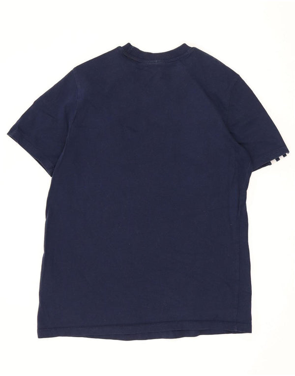 Adidas Γυναικείο T-Shirt Top UK 16 Large Navy Blue από βαμβάκι