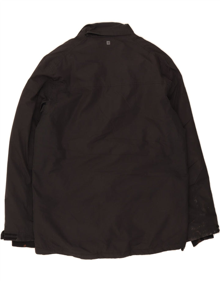 MOUNTAIN WAREHOUSE Mens Windbreaker Jacket UK 40 Large Black Polyester Vintage Mountain Warehouse and Second-Hand Mountain Warehouse from Messina Hembry 