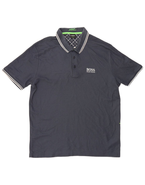 Ανδρικό μπλουζάκι πόλο Hugo Boss XL Navy Blue Cotton