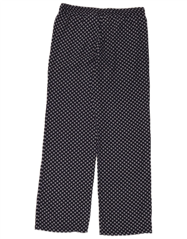 Γυναικείο φαρδύ παντελόνι Zara με μεσαίο W30 L32 μπλε ναυτικό πολυεστέρας
