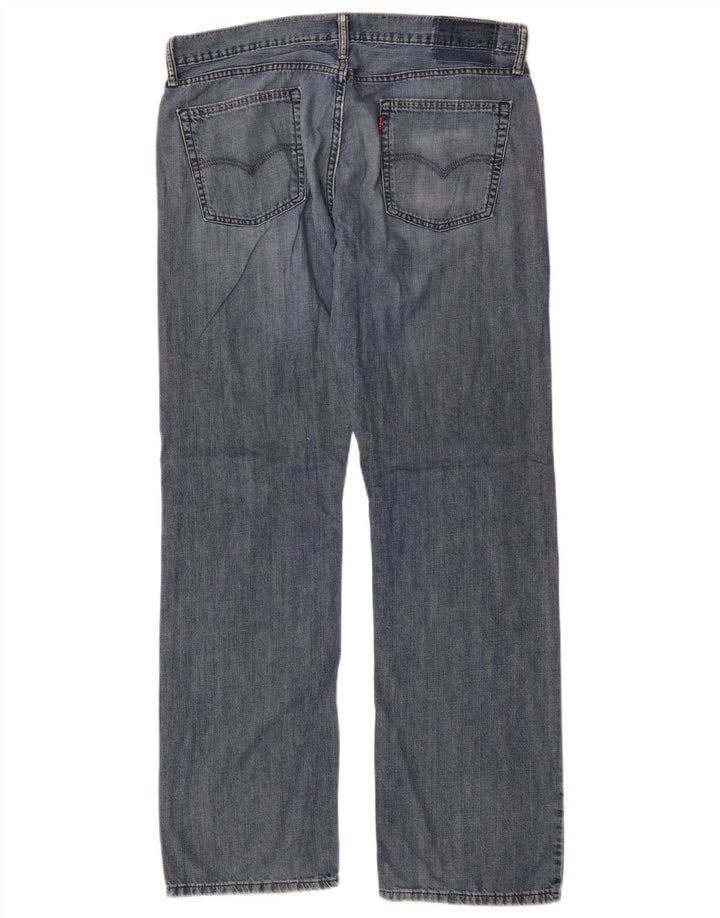 Γυναικείο ίσιο τζιν Levi's W36 L34 Μπλε βαμβακερό