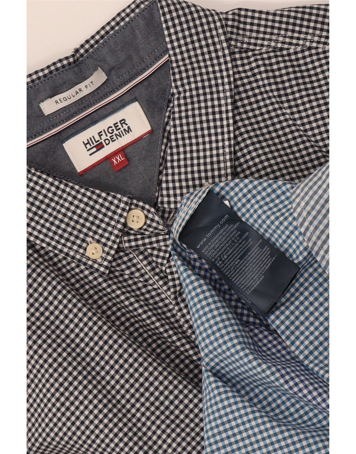 Tommy Hilfiger Ανδρικό πουκάμισο με κανονική εφαρμογή 2XL πολύχρωμο βαμβακερό Gingham