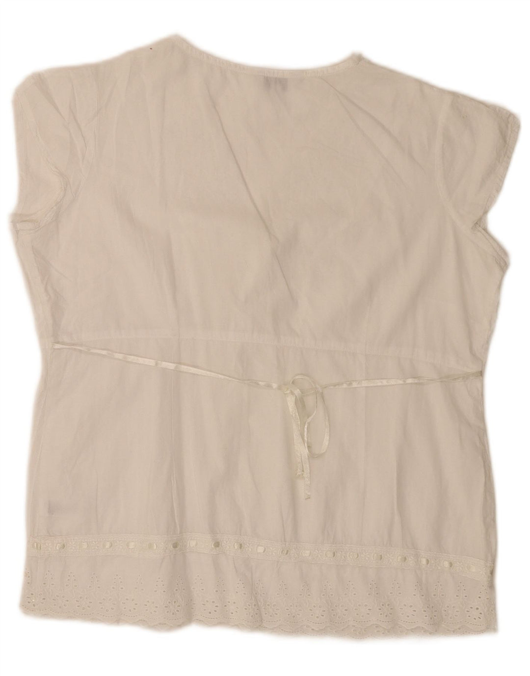 Max & Co. Γυναικεία Petite Μπλούζα Τοπ UK 12 Medium White Floral Βαμβακερό