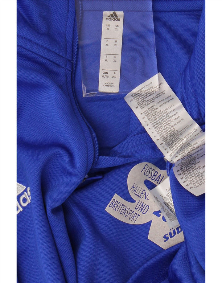 Ανδρική φόρμα ADIDAS Aeroready γραφικό πουλόβερ με φερμουάρ Top XL Μπλε
