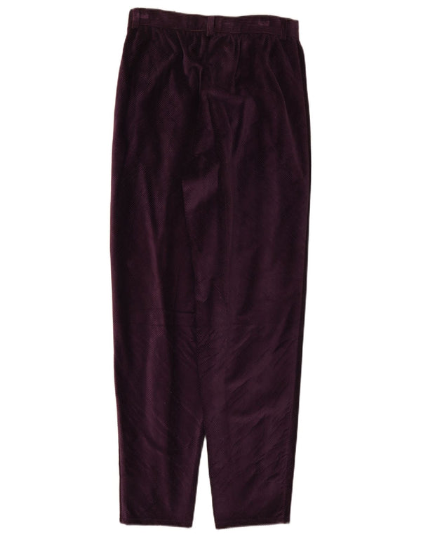 Superior γυναικείο ψηλόμεσο κοτλέ παντελόνι IT 44 Medium W26 L29 Purple