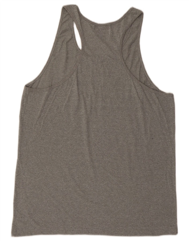 ASICS Mens Graphic Vest Top Medium Grey