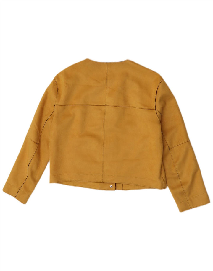 Zara Γυναικείο μπουφάν Bolero UK 10 Small Yellow Polyester