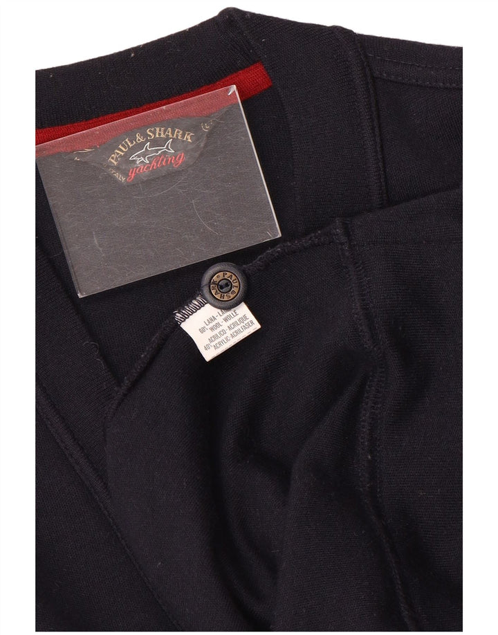 Paul & Shark Ανδρική ζακέτα πουλόβερ Μεγάλο Μαλλί Navy Blue
