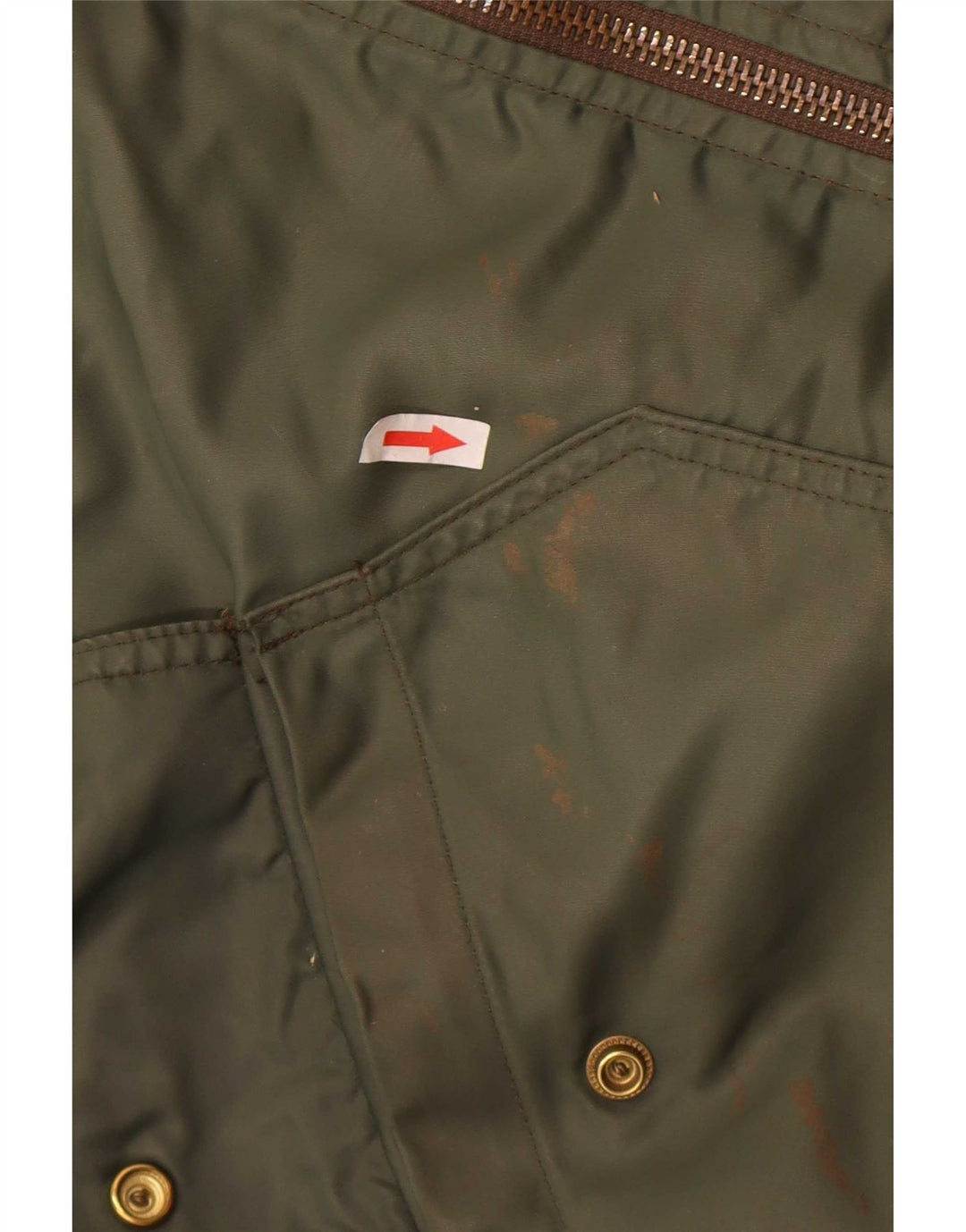 Carrera Ανδρικό μπουφάν UK 40 Large Khaki Colourblock Polyamide