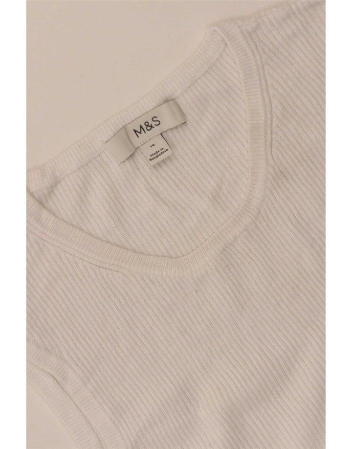 Marks & Spencer Γυναικείο Γιλέκο Τοπ UK 14 Medium White