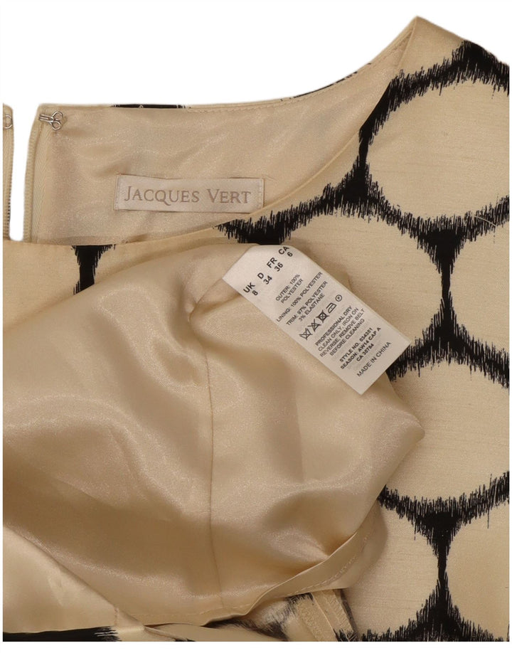 Γυναικείο φόρεμα με θήκη JACQUES VERT UK 8 Small Beige Pot Polyester