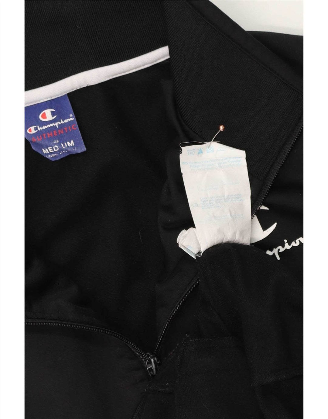 Ανδρική φόρμα Champion Graphic Top Jacket Μεσαίο μαύρο ριγέ πολυεστέρα