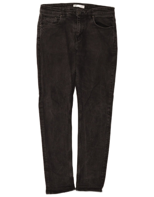 Zara Ανδρικό Slim Jeans EU 42 Large W32 L31 Μαύρο βαμβακερό