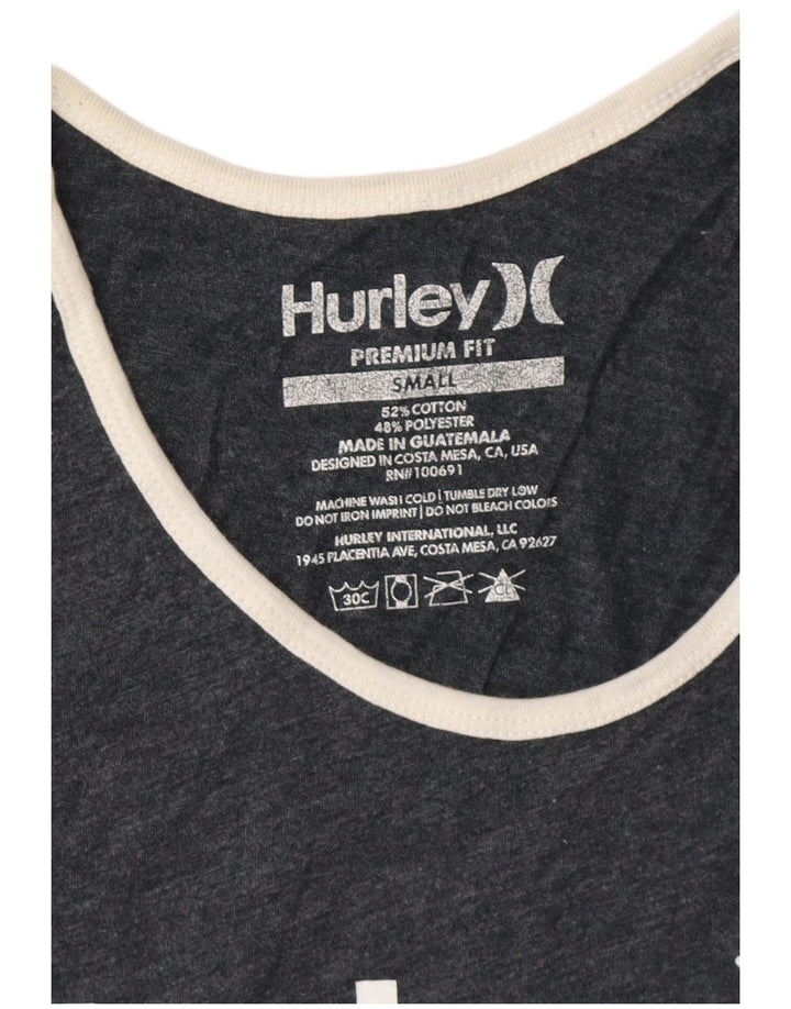 HURLEY Ανδρικό γραφικό γιλέκο Premium Fit Μικρό βαμβακερό γκρι
