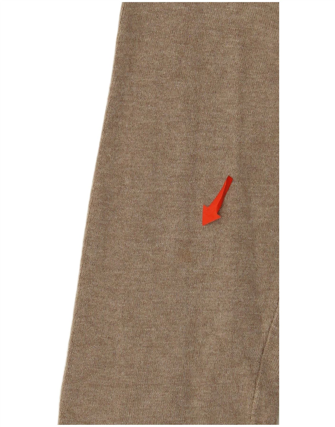 Zara Γυναικείο πουλόβερ με V λαιμόκοψη UK 12 Medium Beige Rayon