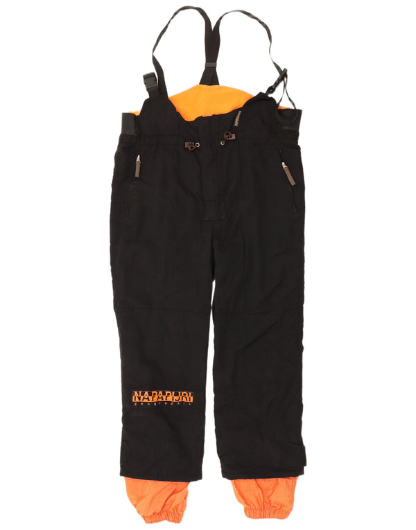 Napapijri Ανδρικά γραφικά παντελόνια σκι Dungarees 2XL Μαύρο Πολυαμίδιο