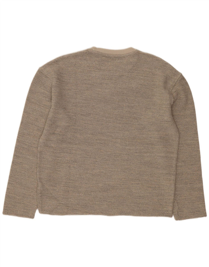 ZARA Γυναικείο φούτερ μεγάλου μεγέθους Jumper UK 14 Ακρυλικό μεσαίου γκρι