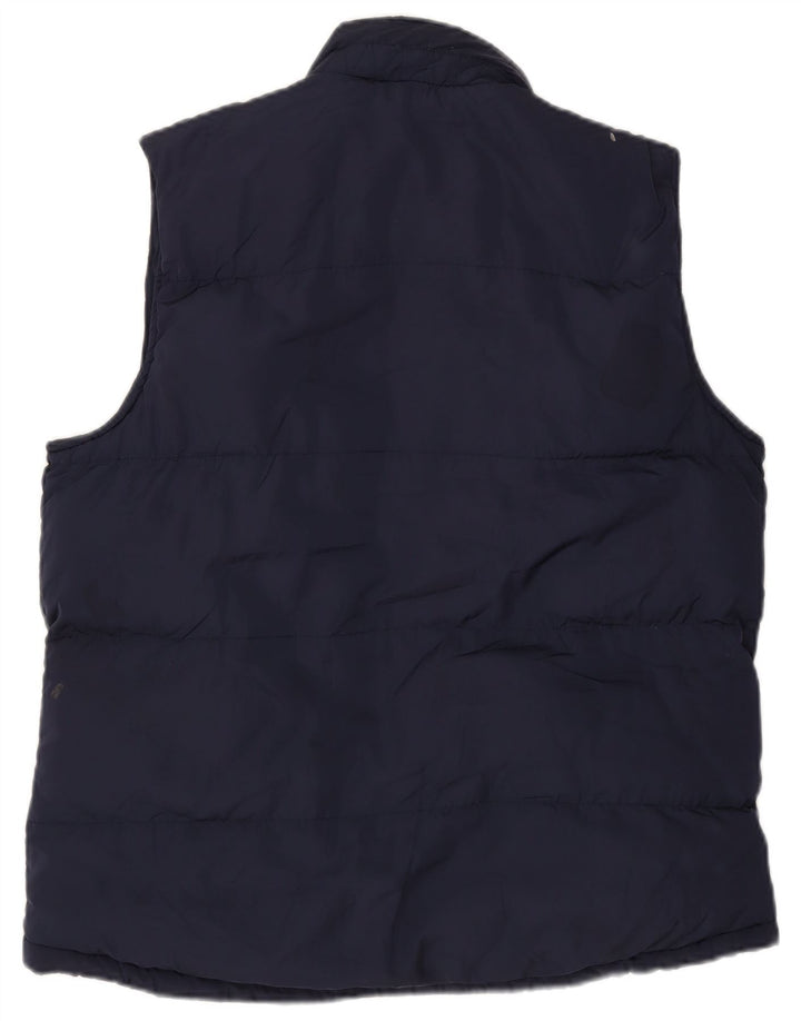 Crew Clothing Ανδρικά padded Gilet UK 38 Medium Navy Blue Polyester