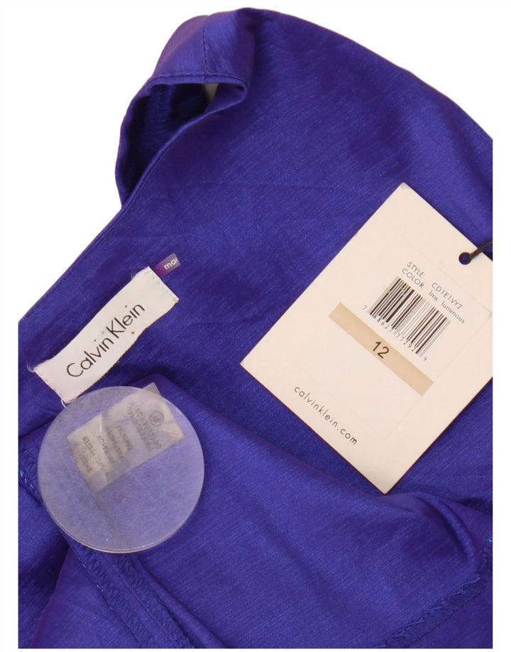 Γυναικείο αμάνικο φόρεμα CALVIN KLEIN US 12 Μωβ πολυεστέρας