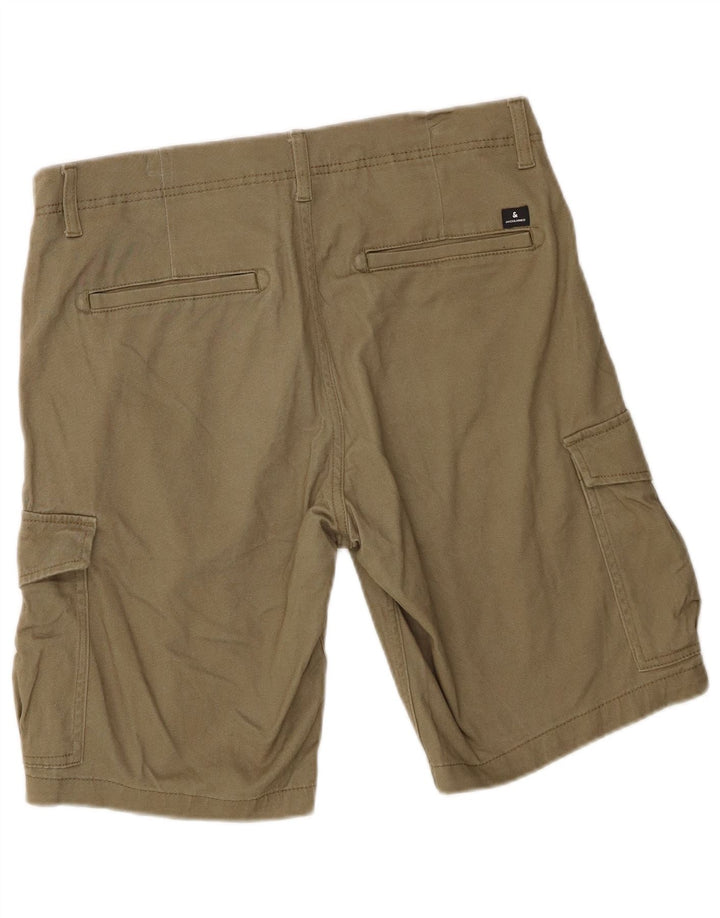 Ανδρικό σορτς Cargo με κανονική εφαρμογή Jack & Jones, μεσαίο W32, βαμβακερό χακί